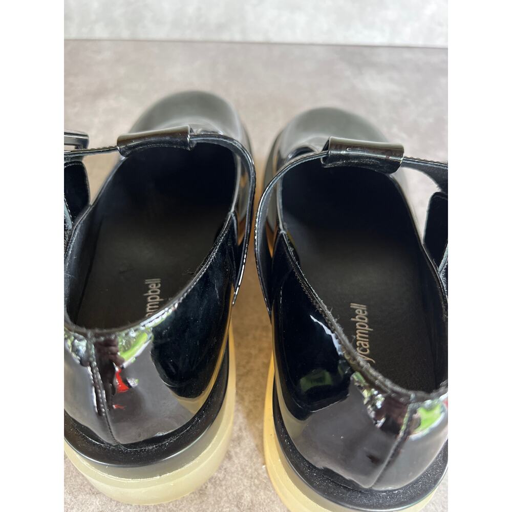 Jeffrey Campbell T-Strap Mary Jane platform shoes patent leather w lug sole Y2K - Picture 6 of 10